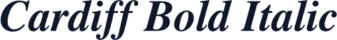 Cardiff Bold Italic