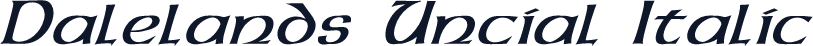 Dalelands Uncial Italic