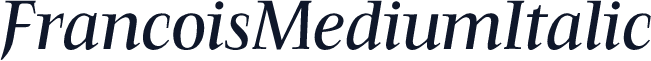 FrancoisMediumItalic
