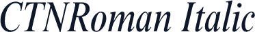 CTNRoman Italic