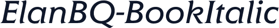 ElanBQ-BookItalic