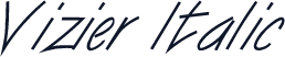Vizier Italic