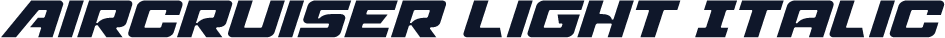 Aircruiser Light Italic
