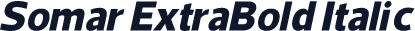 Somar ExtraBold Italic
