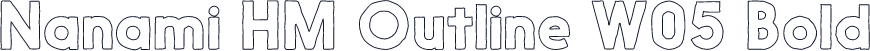 Nanami HM Outline W05 Bold