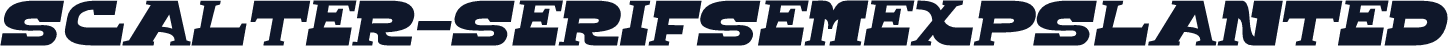 Scalter-SerifSemExpSlanted