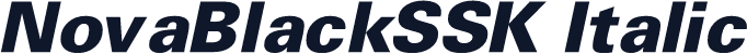 NovaBlackSSK Italic