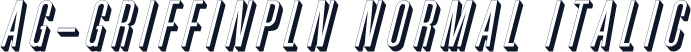 AG-GriffinPln Normal Italic