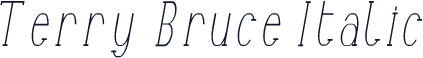 Terry Bruce Italic