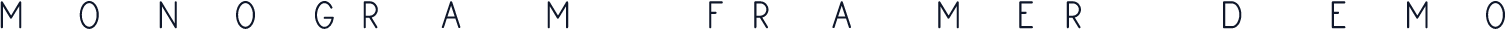 Monogram Framer Demo