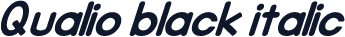 Qualio black italic
