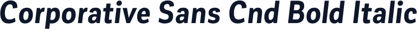 Corporative Sans Cnd Bold Italic