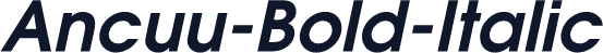 Ancuu-Bold-Italic