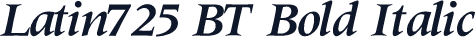 Latin725 BT Bold Italic