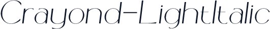 Crayond-LightItalic