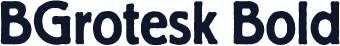 BGrotesk Bold