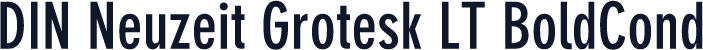 DIN Neuzeit Grotesk LT BoldCond