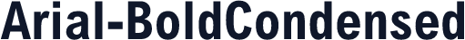 Arial-BoldCondensed