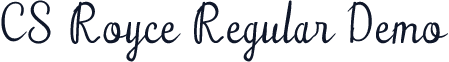 CS Royce Regular Demo
