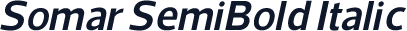 Somar SemiBold Italic