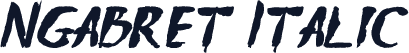 Ngabret Italic