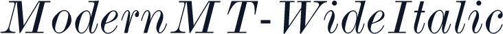 ModernMT-WideItalic