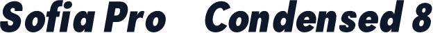 Sofia Pro    Condensed 8