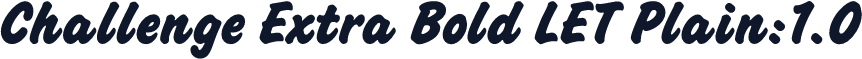 Challenge Extra Bold LET Plain:1.0