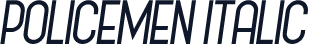 Policemen Italic