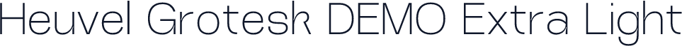 Heuvel Grotesk DEMO Extra Light