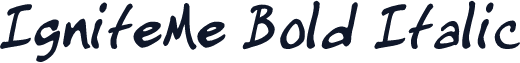 IgniteMe Bold Italic