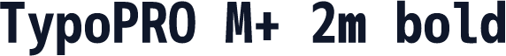 TypoPRO M+ 2m bold