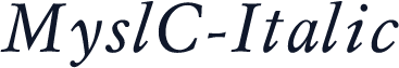 MyslC-Italic