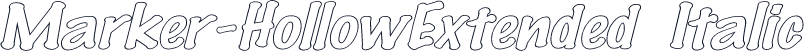 Marker-HollowExtended Italic
