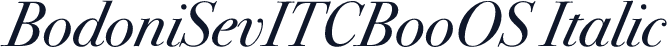 BodoniSevITCBooOS Italic