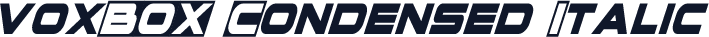 voxBOX Condensed Italic