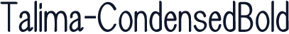 Talima-CondensedBold