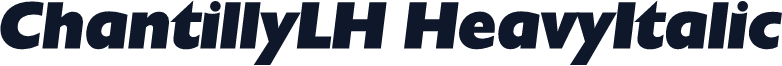 ChantillyLH HeavyItalic