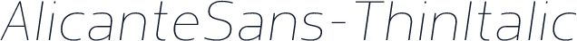 AlicanteSans-ThinItalic