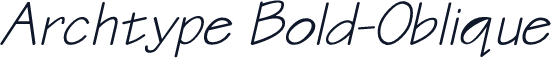 Archtype Bold-Oblique