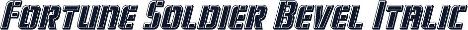 Fortune Soldier Bevel Italic