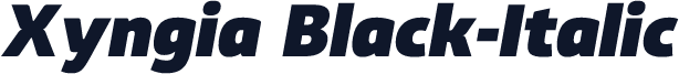 Xyngia Black-Italic
