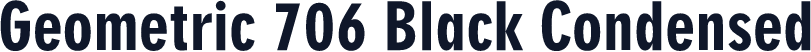 Geometric 706 Black Condensed