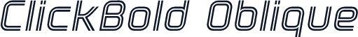 ClickBold Oblique
