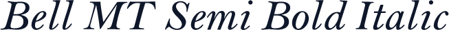 Bell MT Semi Bold Italic