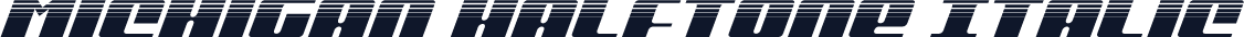 Michigan Halftone Italic