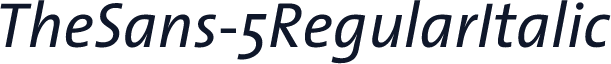 TheSans-5RegularItalic