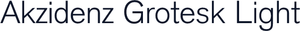 Akzidenz Grotesk Light