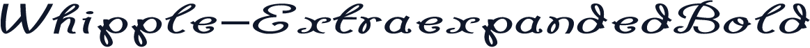 Whipple-ExtraexpandedBold