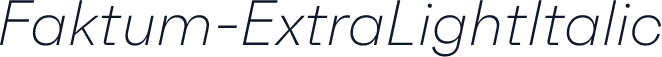 Faktum-ExtraLightItalic